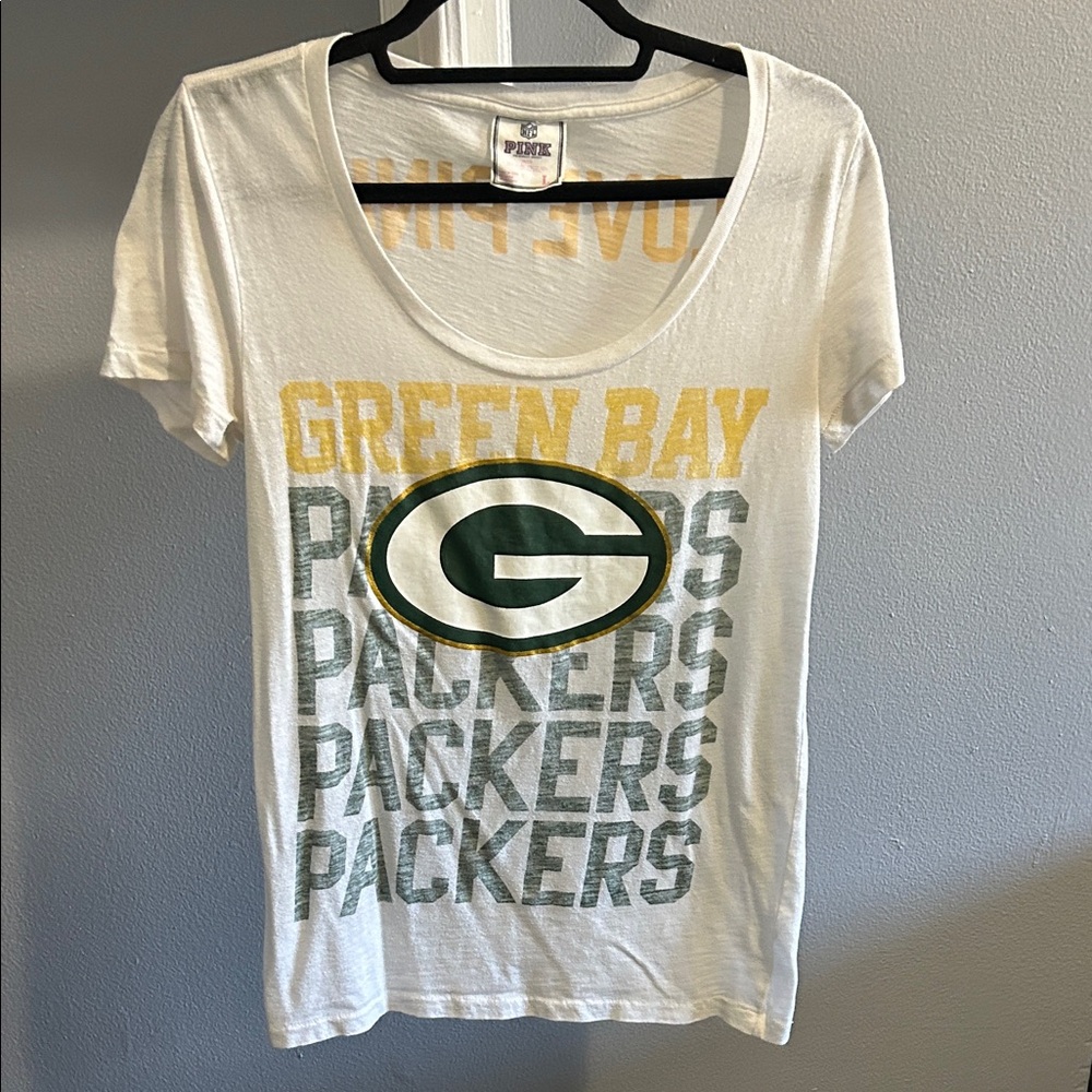 VS Pink Green Bay Packers T shirt